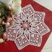 Large Crochet Doily 13 Inches White Crochet Doilies Crochet Decoration ...