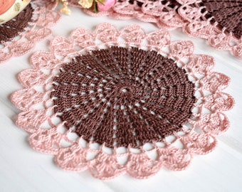 6 Crochet doilies set Crochet coasters Lace doilies set Crochet coasters 475