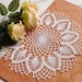 Large Lace Doily White Elegant Crochet Doilies Round Crochet - Etsy
