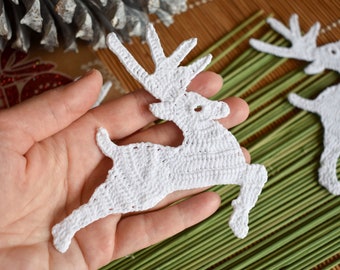 Crochet reindeer ornament Crochet decorations Christmas tree decor
