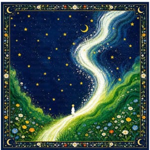 Starry Night Mahjong Tiles - Etsy