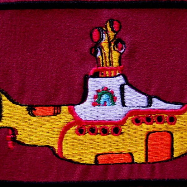 Patch Yellow Submarine Embroidered 5"