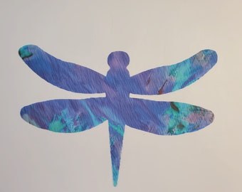 DragonFly Iron On Fabric Patch 9"