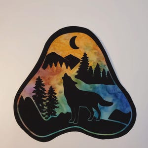 Wolf Paw Patch Iron On 8&quot;