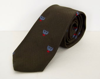 SALE! 1960s Crest-Shield Pattern Tie by Montgomery Ward