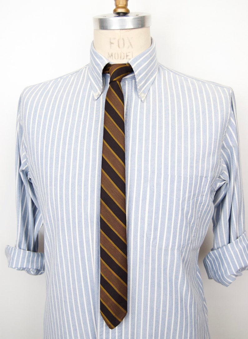 1960s Skinny Mad Men Tie w diagonal stripe