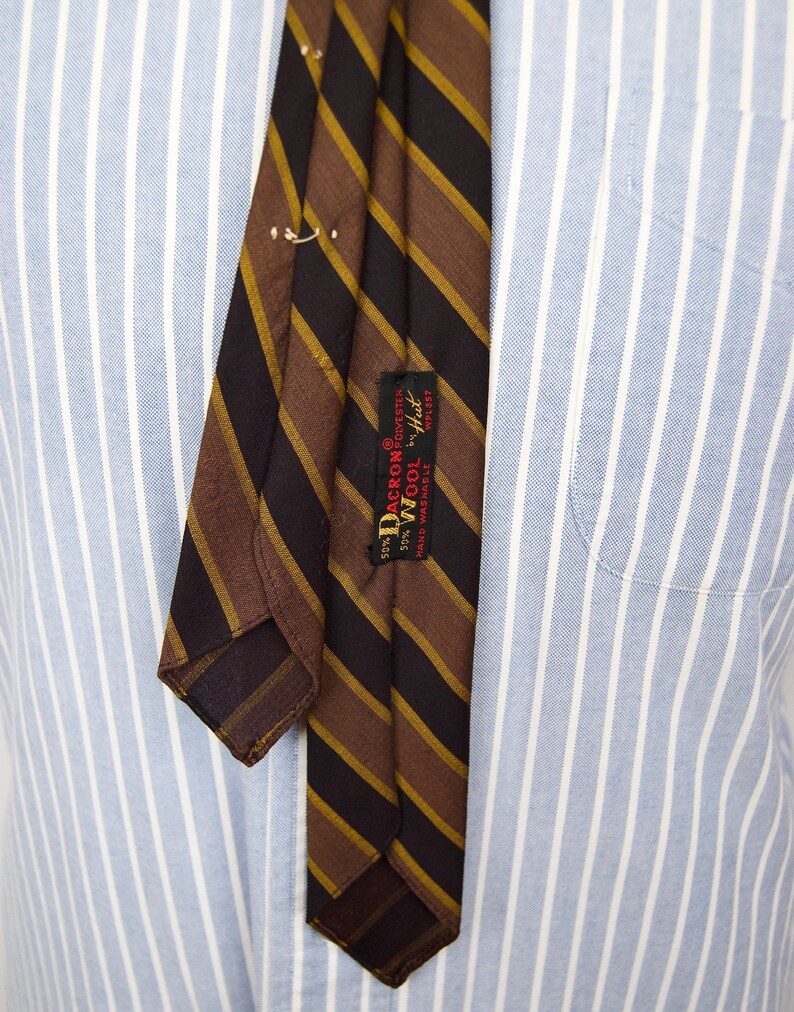 1960s Skinny Mad Men Tie w diagonal stripe