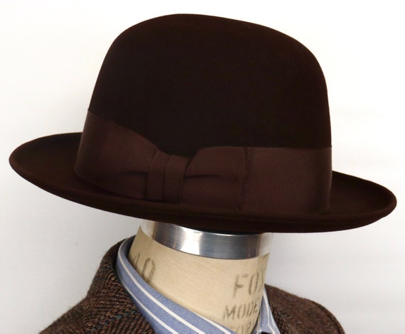 1930s Felt Bowler Hat With Original Box 