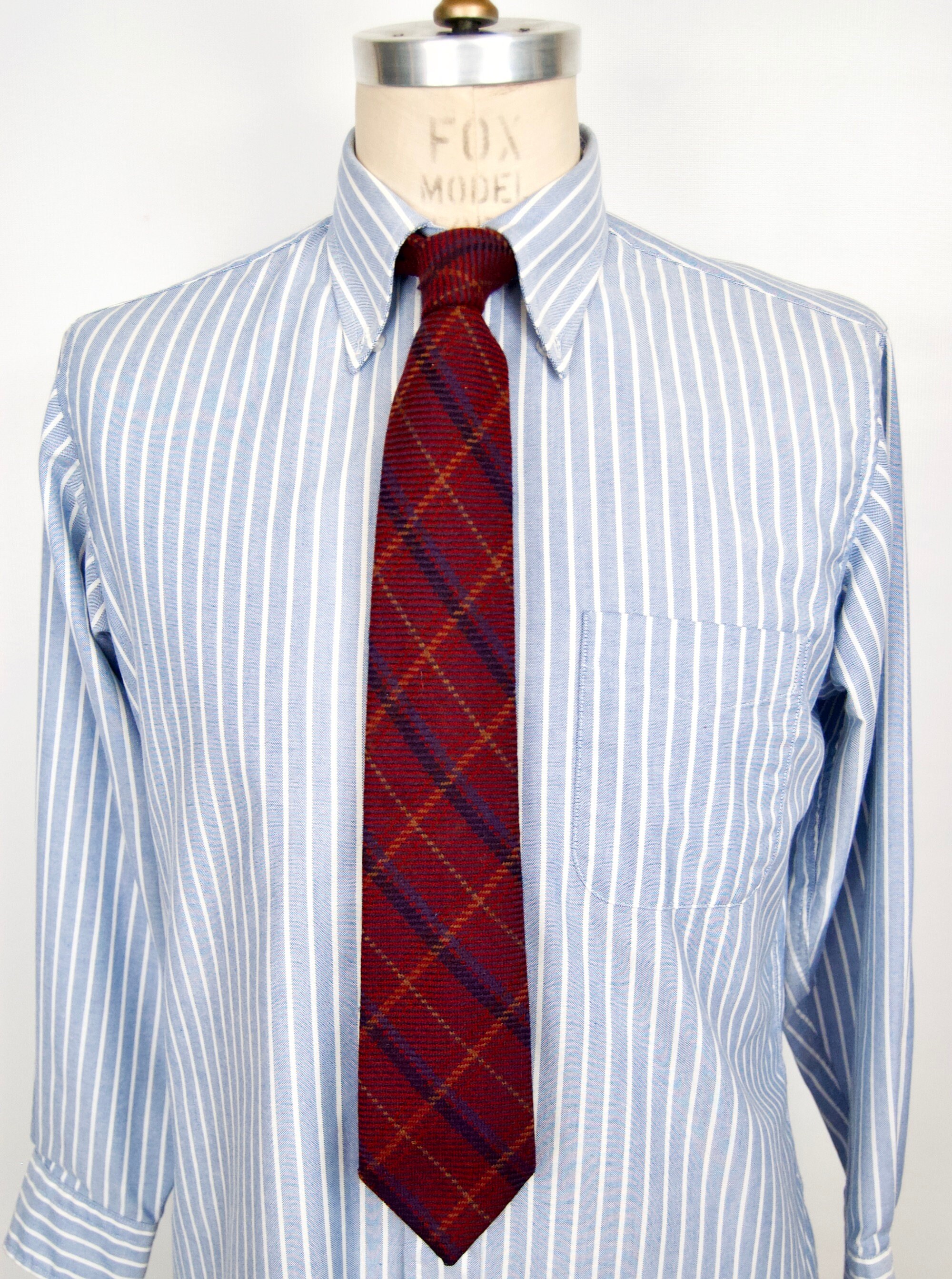 wool plaid tie