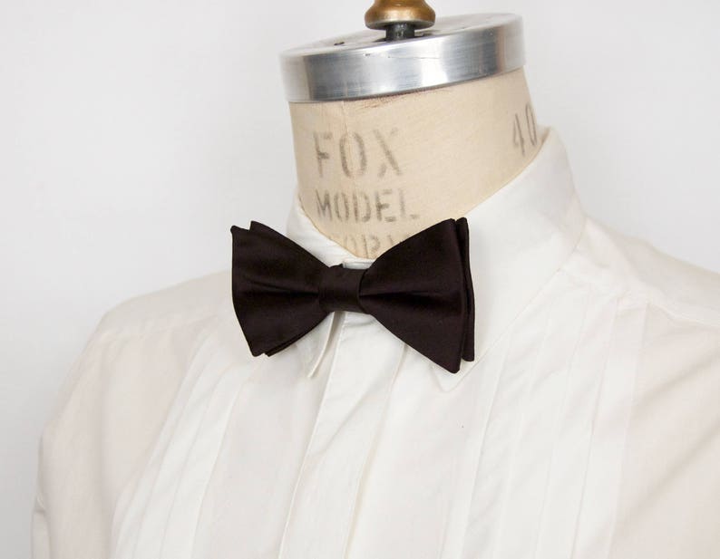 Bow Tie with Adjustable Band Boys Quilted Velvet Bowtie