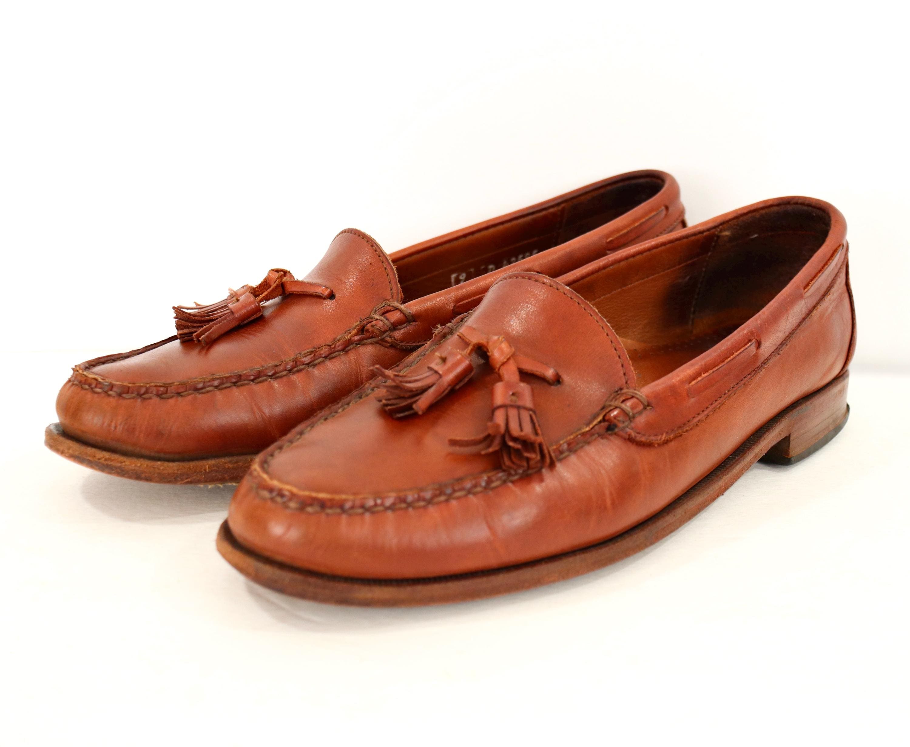 80s usa製 Allen Edmonds ローファー 28cm Allen Edmonds Tassel Loafers / US Men's 9 - Etsy