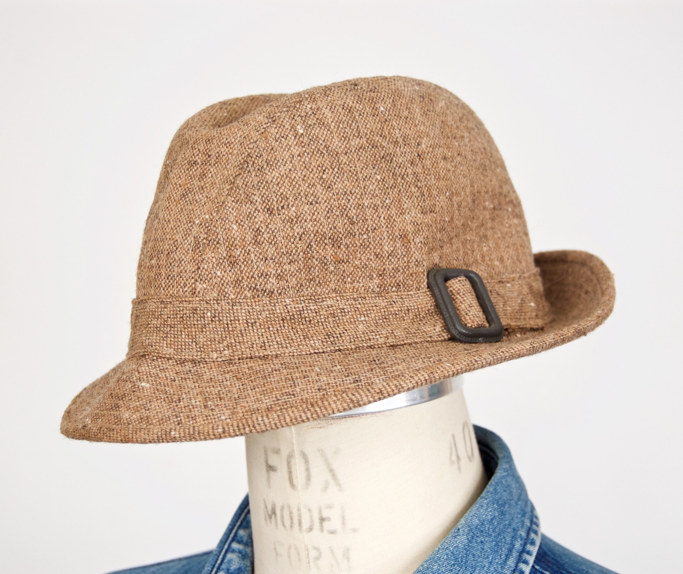 tweed rain hat