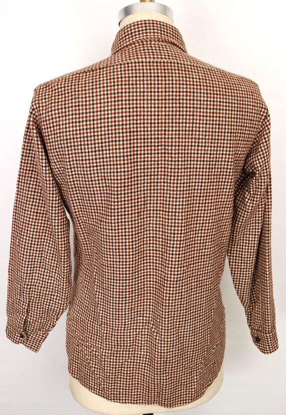 1970s-60s Pendleton Wool Shirt with check pattern… - image 5