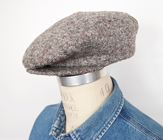 tweed golf cap