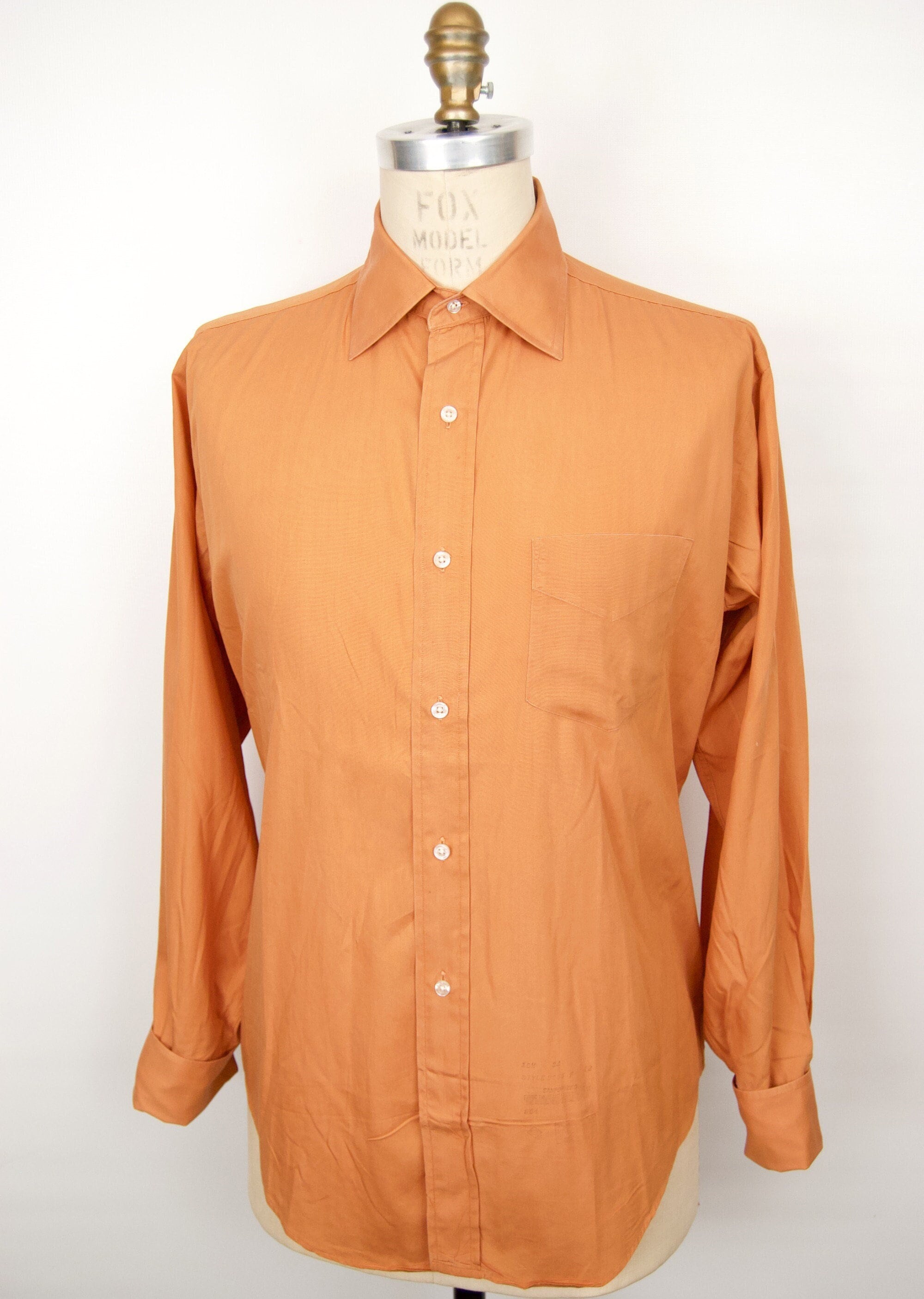 1960s Gant French Cuff Shirt / British Tan Formal Dress Shirt - Etsy