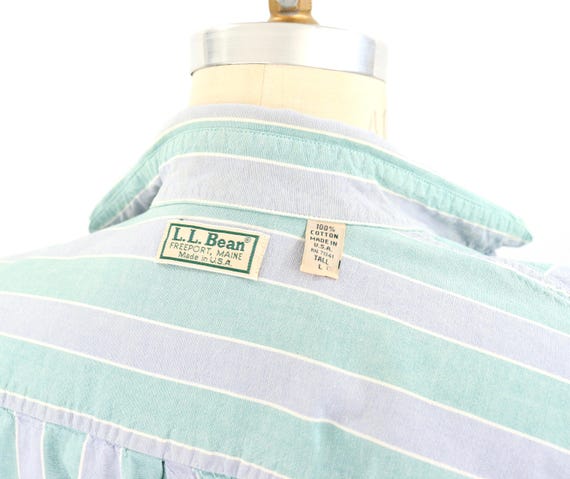 中古 ビンテージ 80s USA製]L.L.BEAN OXFORD BUTTON-DOWN SHIRTS