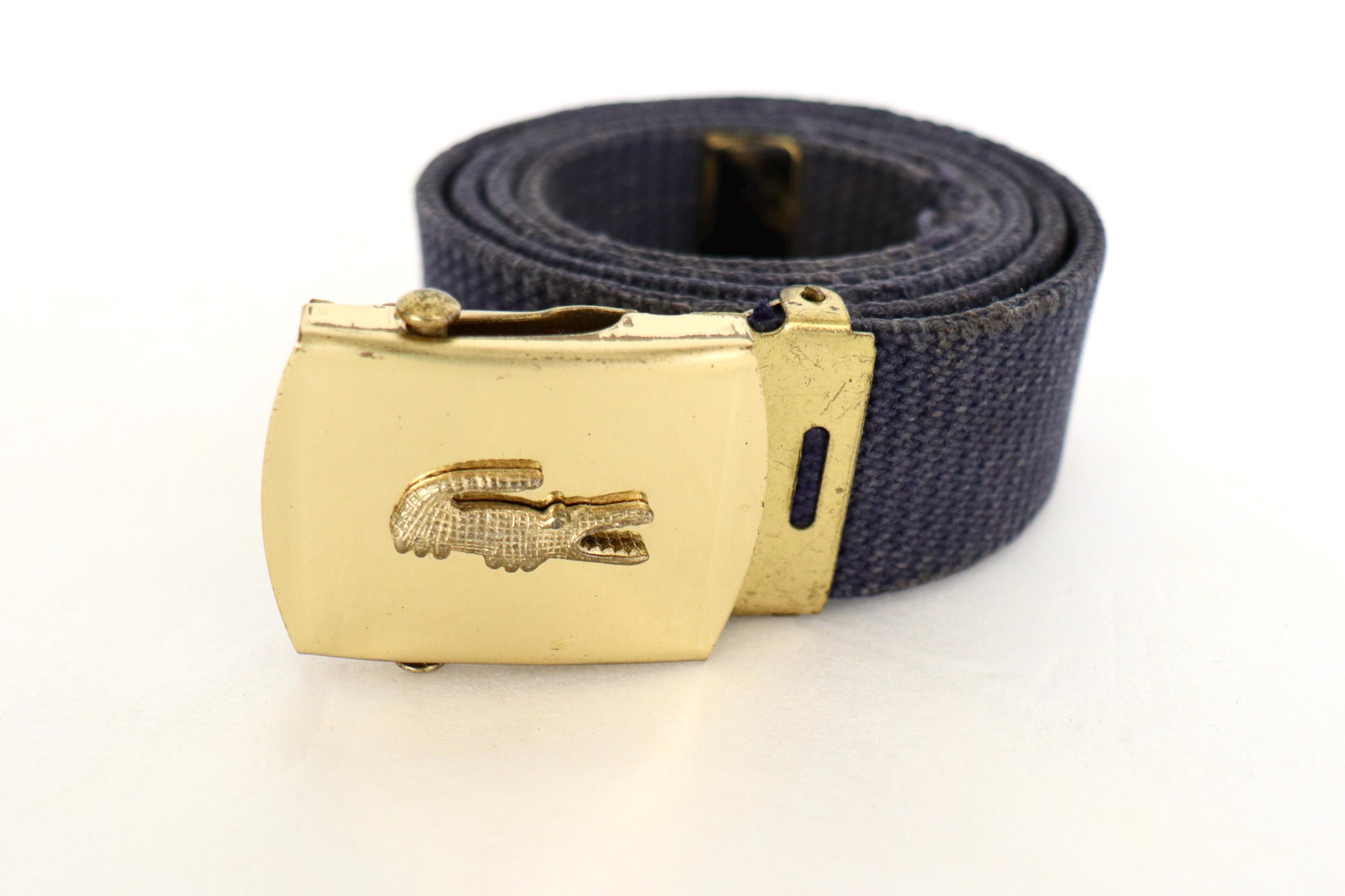 Vintage LACOSTE White and Dark Pink Stripe Web Belt D-Ring Closure Preppy Luxury Lacoste Belt Buckle - Etsy main image 2
