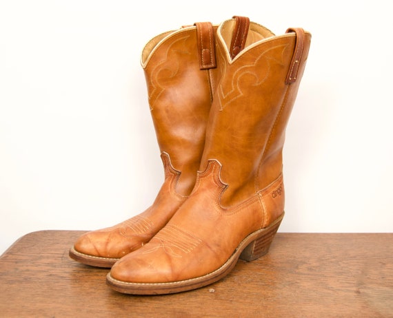 1980s Dingo Tan Western Boots