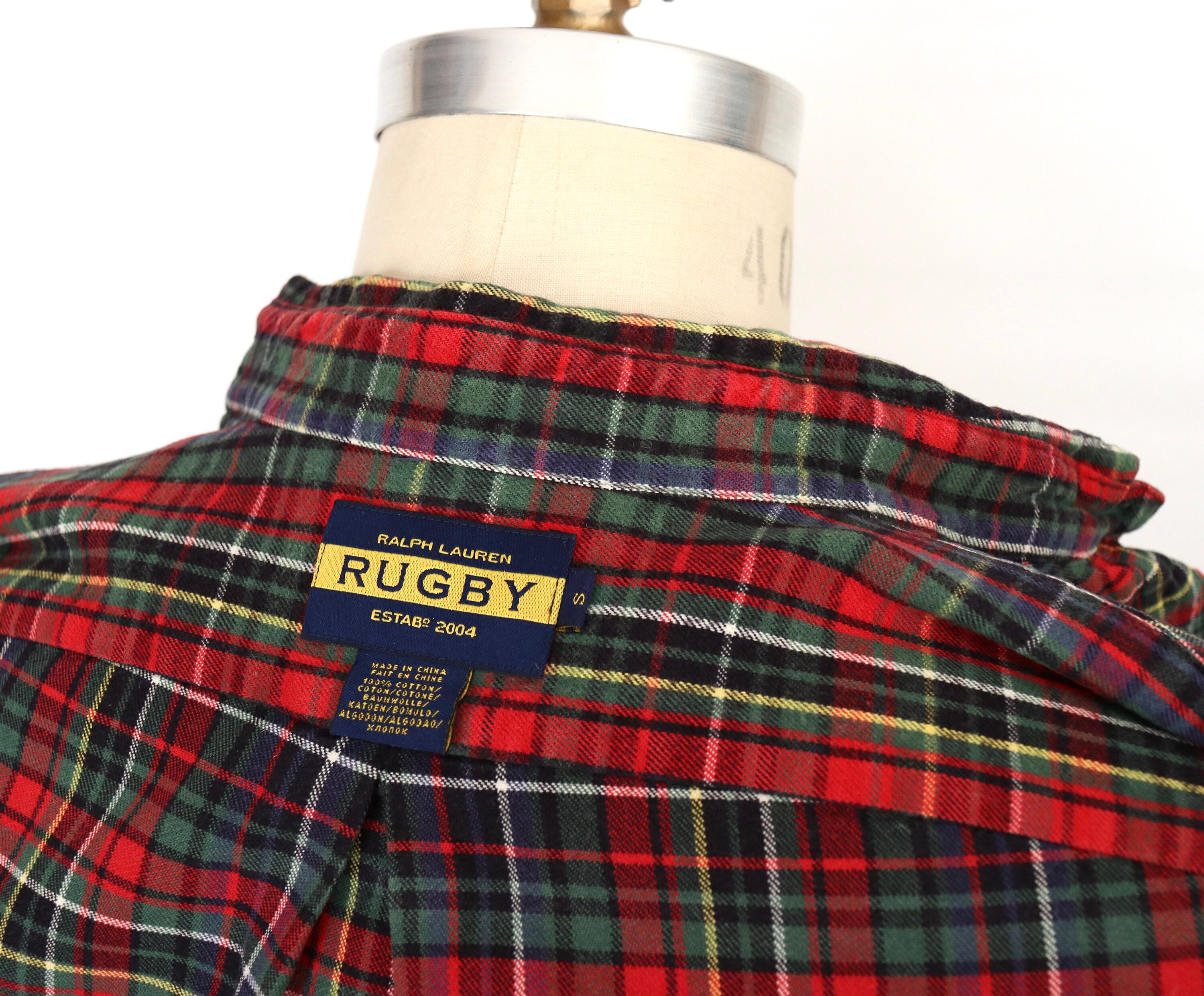 Ralph lauren rugby flannel hot sale