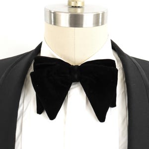 Noeud Papillon Noir ACKO – Prêt à Nouer – Vintage – 100% Acétate – Made In England