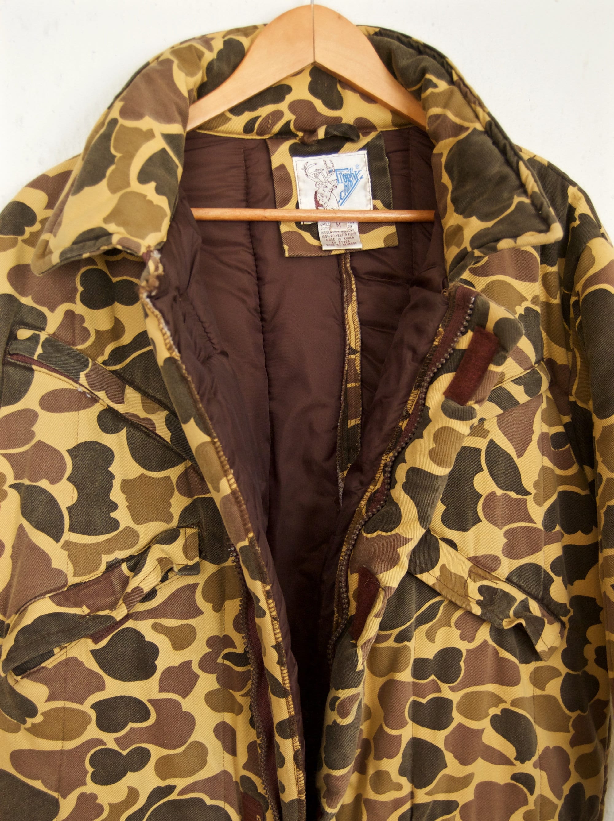 1980s Camo Hunting Jumpsuit / marrón marrón bronceado caqui Etsy