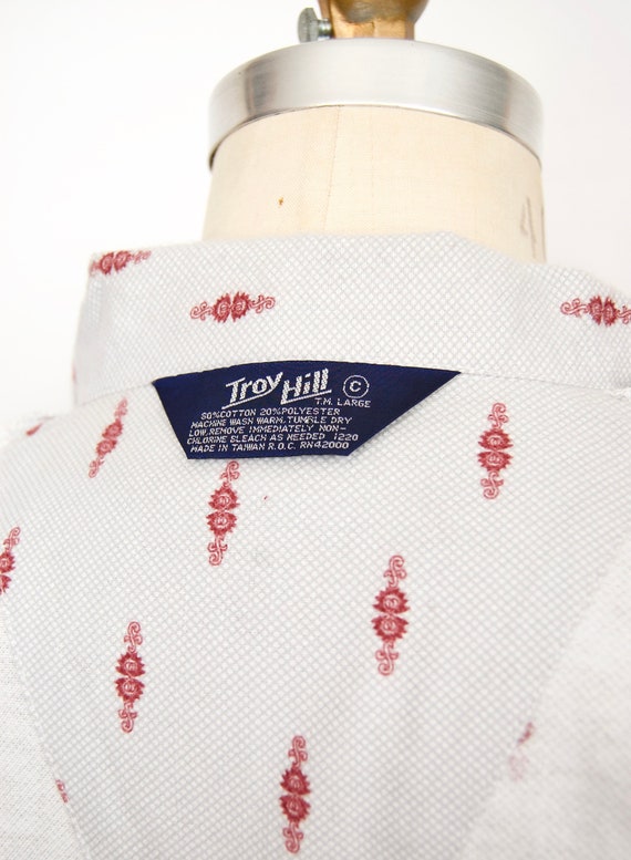 1970s-80s Pattern Pajamas Set / cotton flannel pj… - image 3