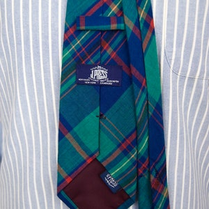 1990s J.Press Madras Plaid Tie image 3