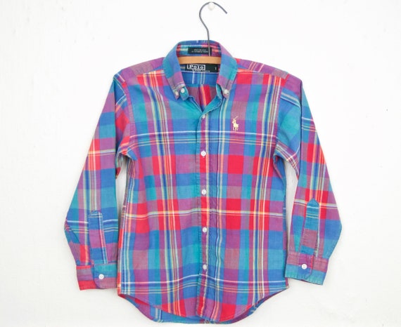 polo ralph lauren madras shirt