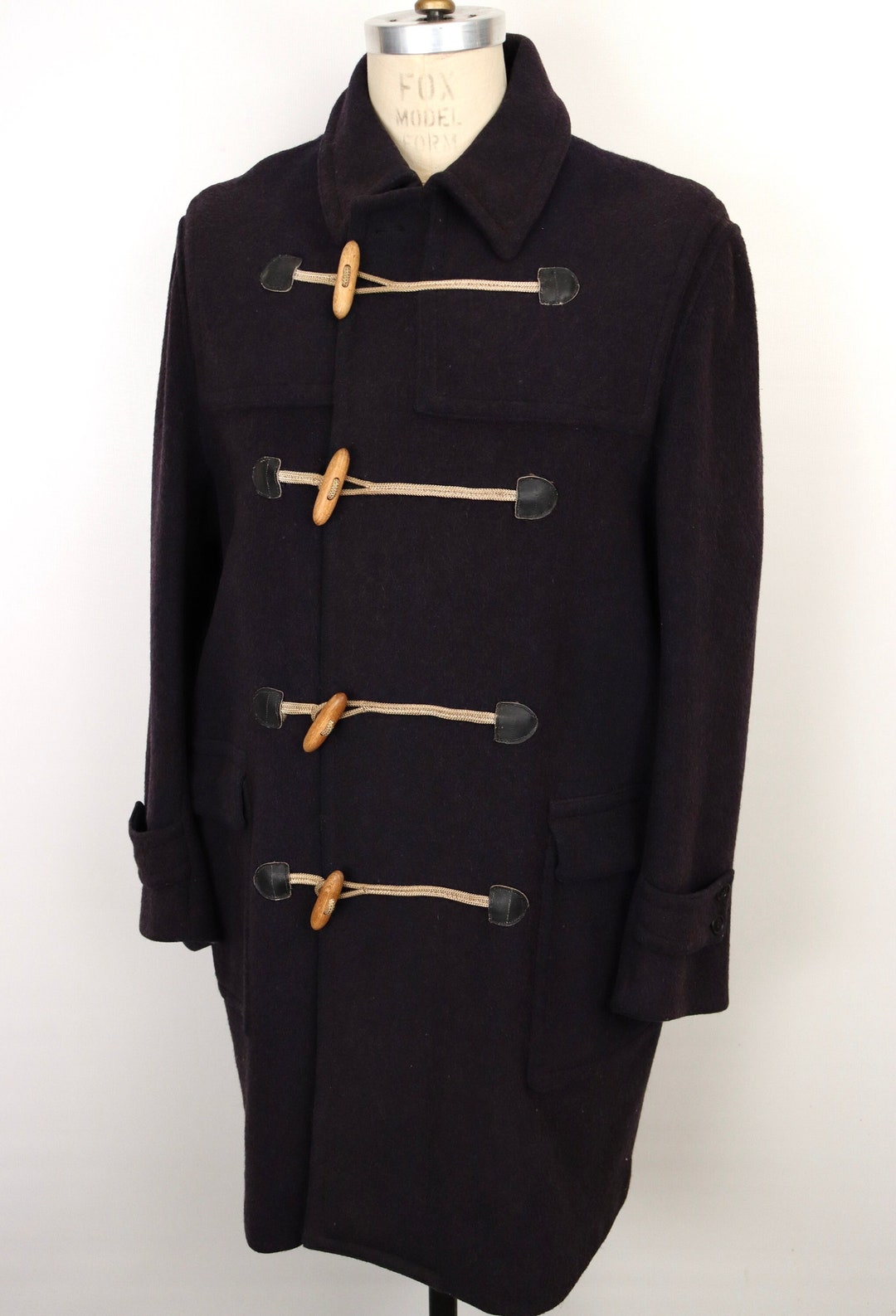 ジャケット・アウター 1950's Vintage  Navy Duffle Coat 1950s Lodenfrey Navy Blue Duffle Coat With Wooden Toggle Buttons