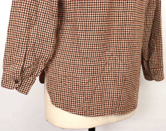 1970s-60s Pendleton Wool Shirt with check pattern… - image 2