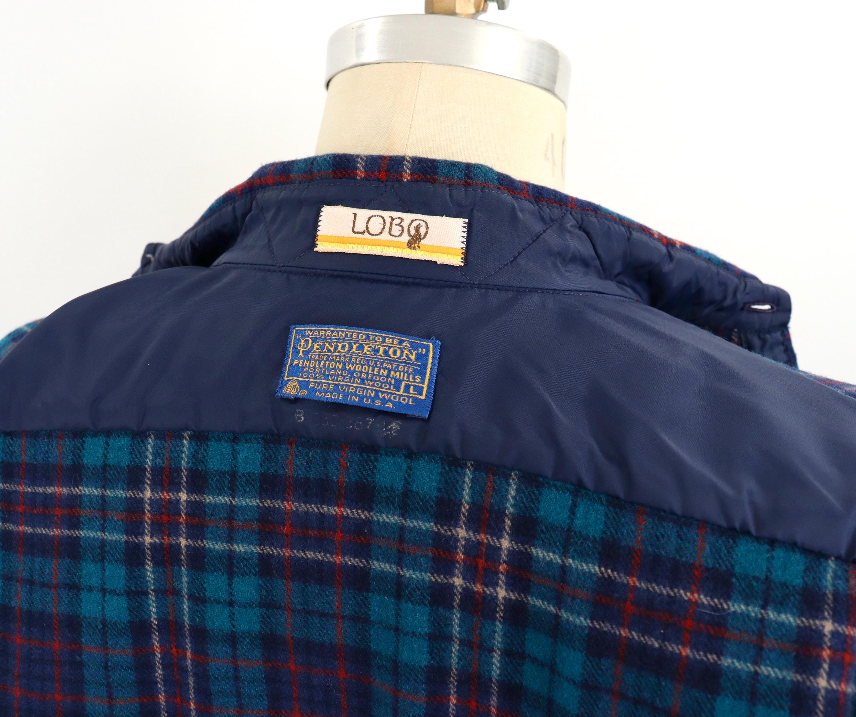 トップス 70s PENDLETON Elbow patch Wool shirt 1970s-80s Elbow Patch Pendleton Wool Shirt / Men's Large / Slim