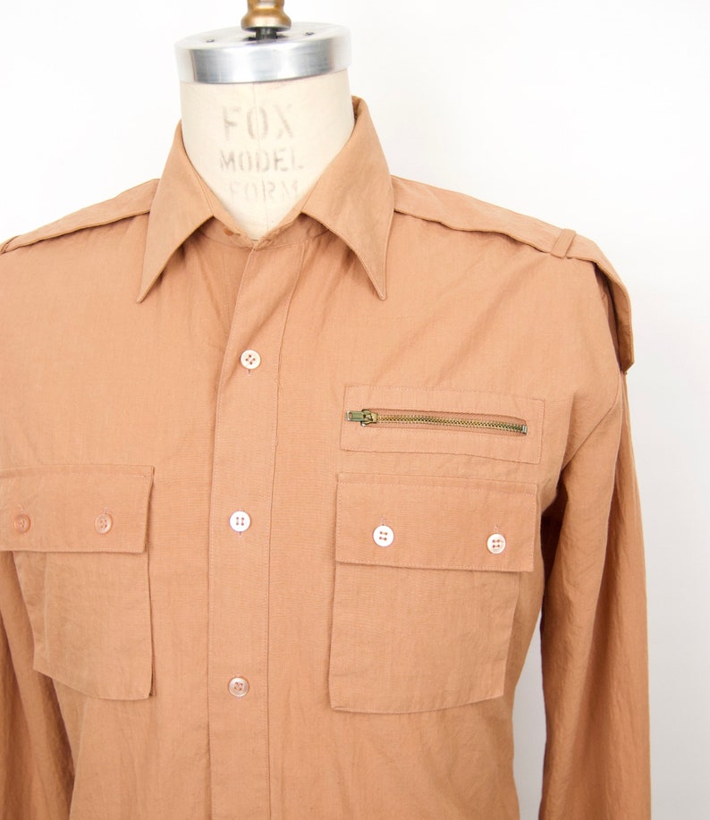safari field shirt with epaulets
