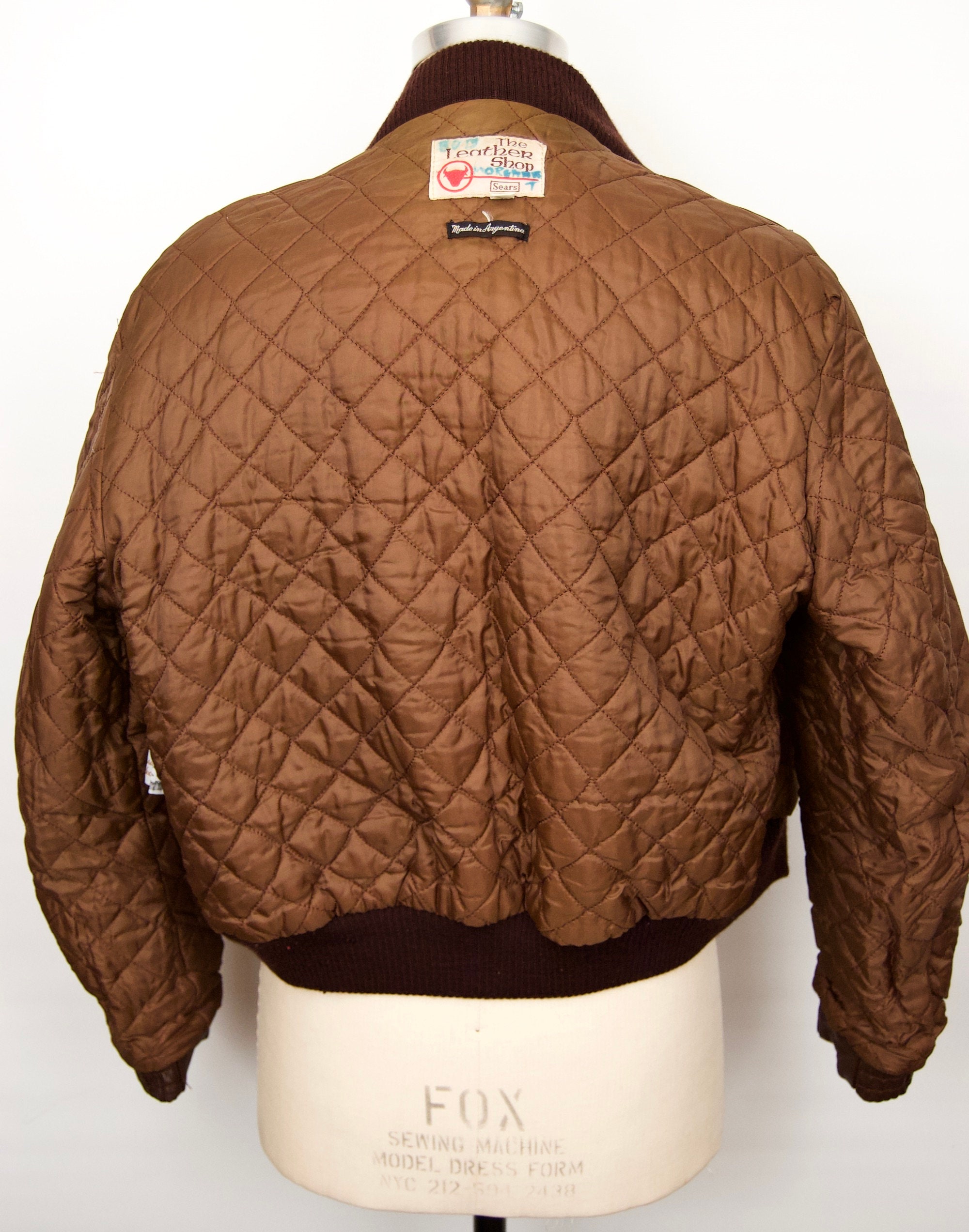 ヴィンテージ 70年代～80年代 ブラウンレザーボンバー / メンズ L