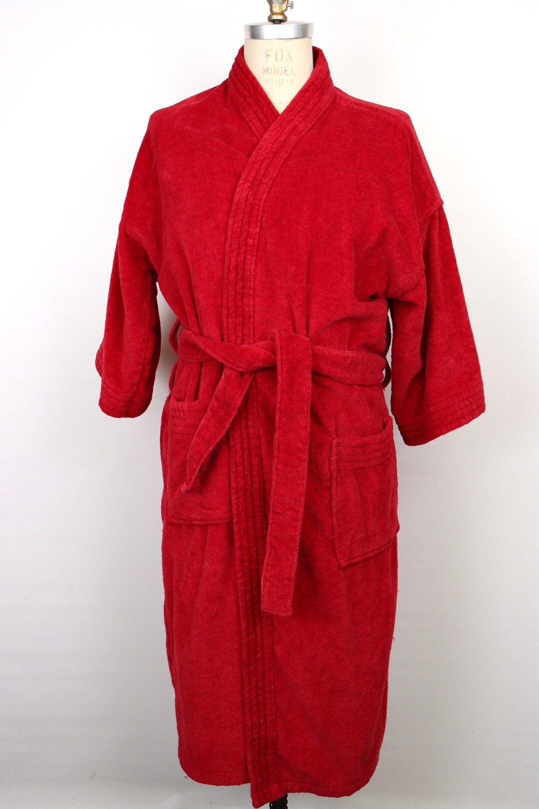 1980s Terry Cloth Robe / Men's Onesize Etsy
