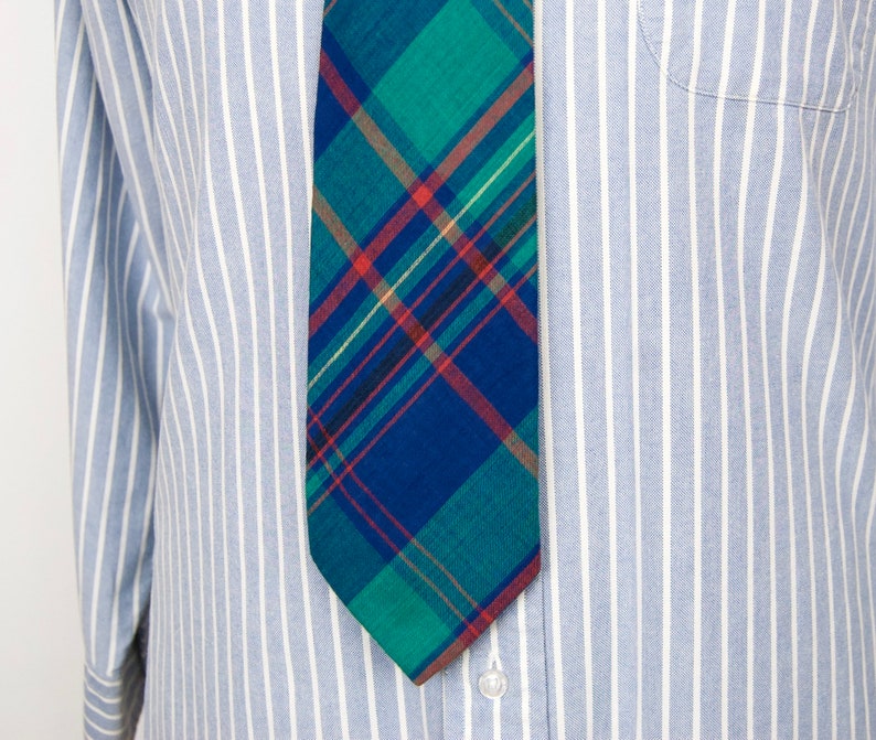 1990s J.Press Madras Plaid Tie image 4