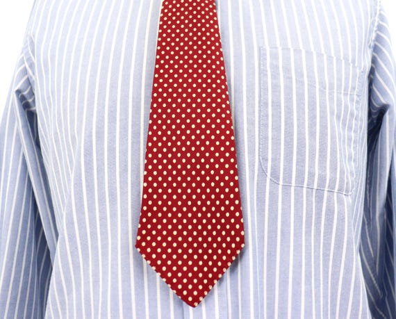 小物 40's style polka dot bottle shape tie Forest_Green_Dark_Polkadot_Ski