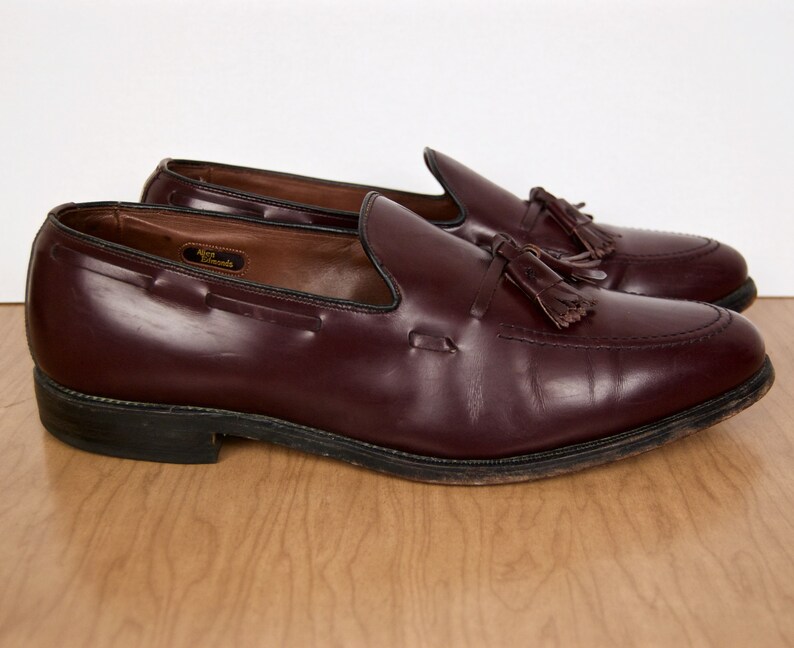 Allen Edmonds Tassel Loafers / vintage Grayson oxblood | Etsy