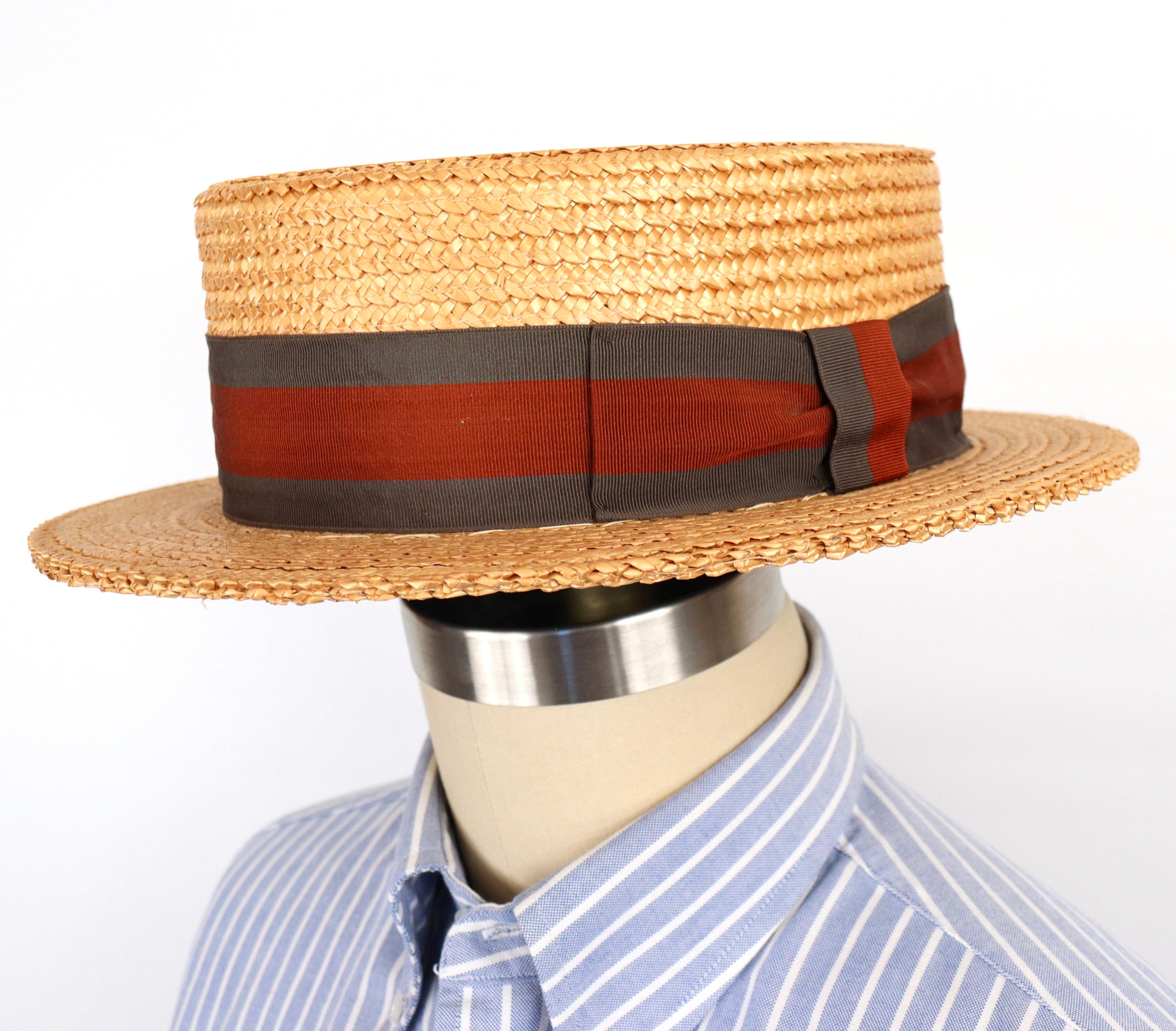 Striped Ribbon Hat Band 