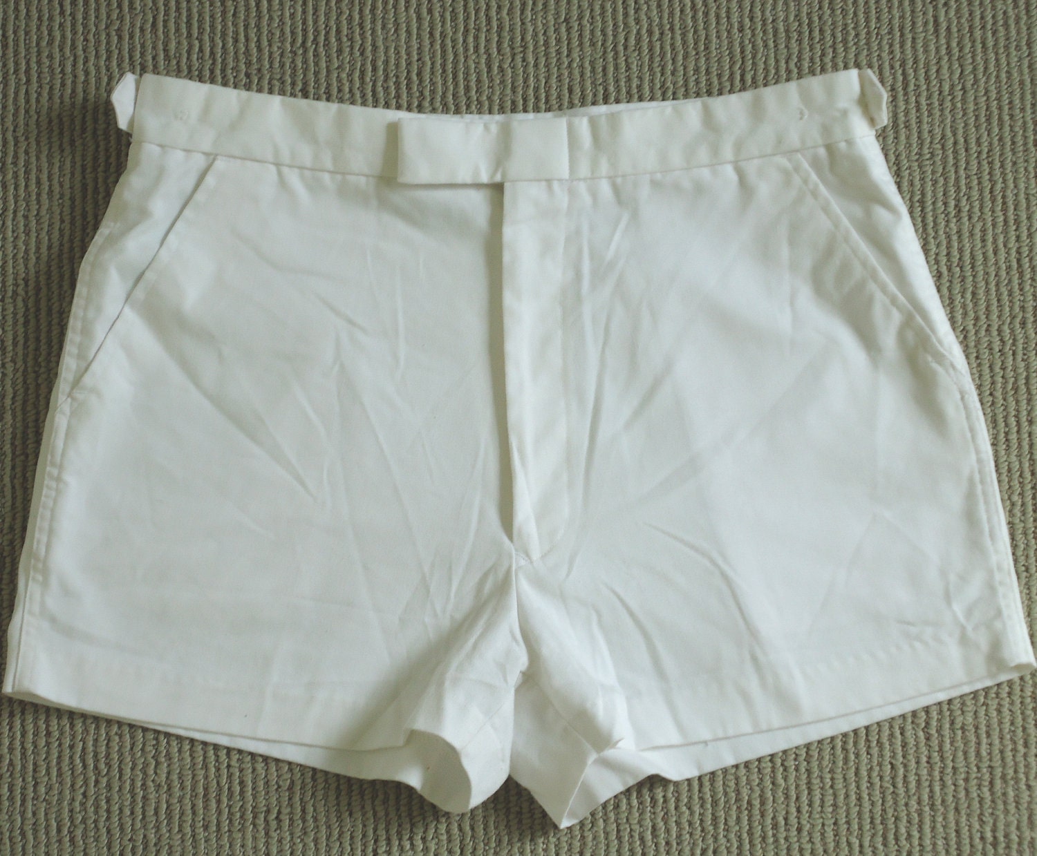 70s/80s Short White Tennis Shorts / Bruce Jenner SIM Sports Etsy