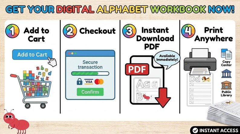Alphabet Tracing Workbook, Preschool Handwriting Practice, ABC Letter ...