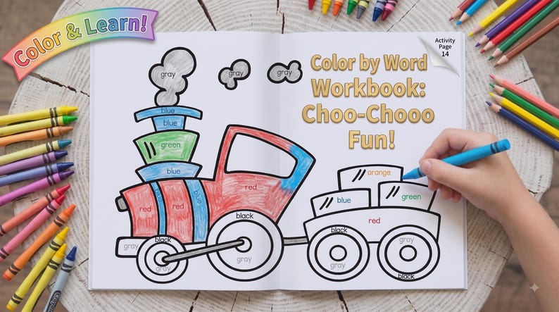 Preschool Colors Printable Workbook Bundle | Toddler Learning Binder ...