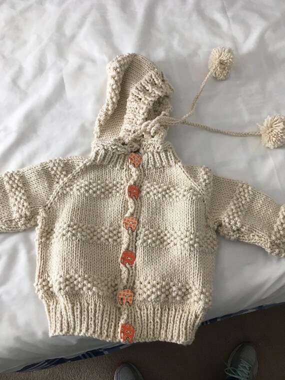 tan hooded cardigan