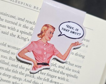 Funny Bookish Smut Magnetic Bookmark PG13