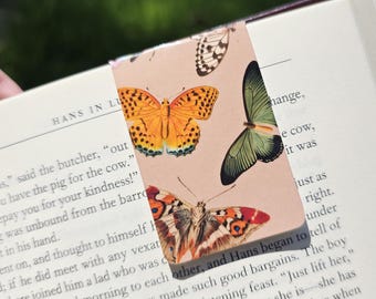Vintage Butterfly Magnetic Bookmark