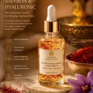 Saffron and Hyluranic acid Face Serum