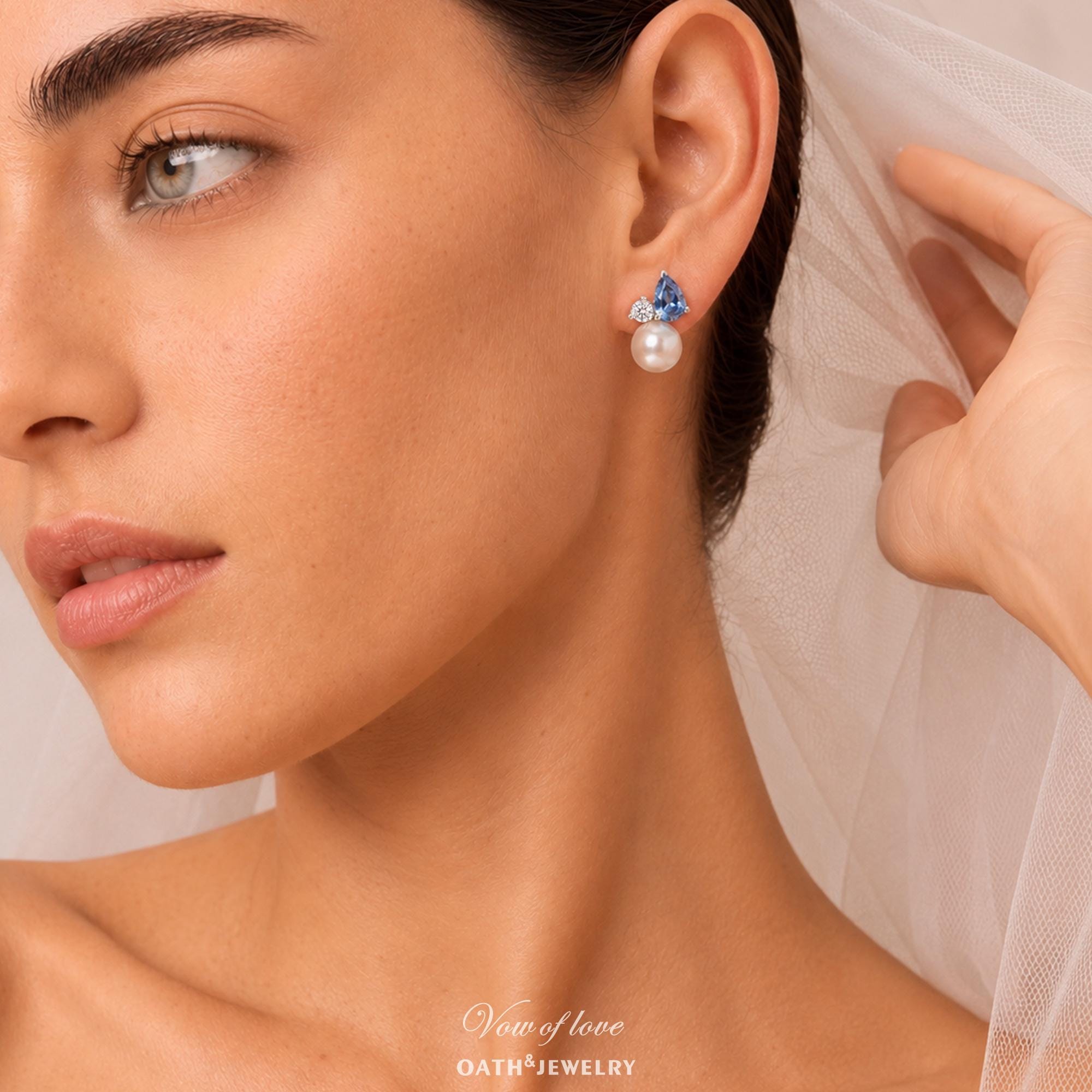Blue Pearl Earrings - Etsy