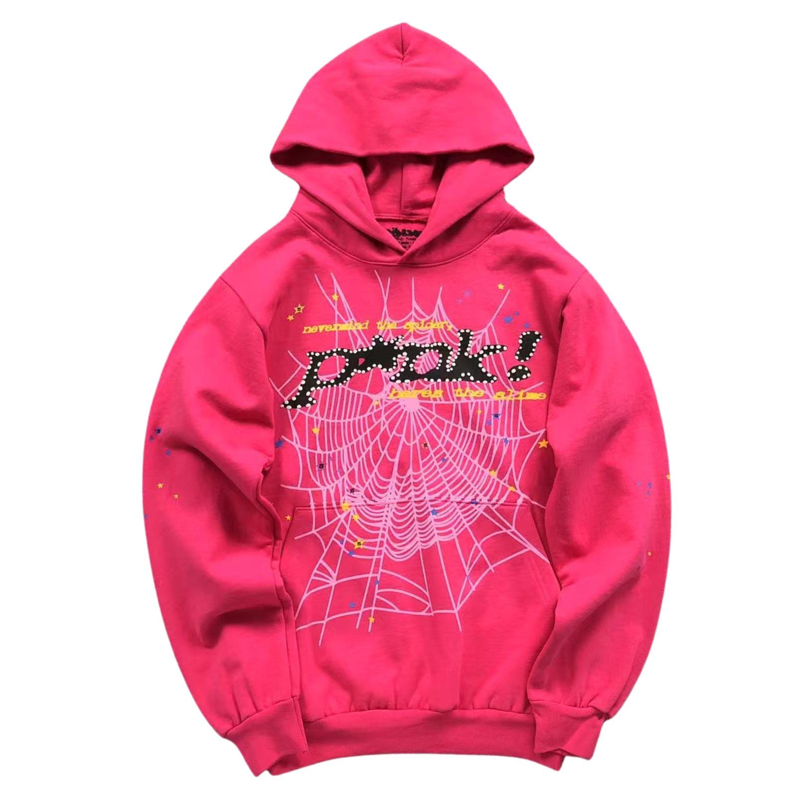 Sp5der Hoodie Pink - Etsy