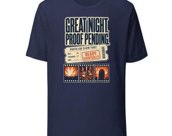 Disposable Camera T-Shirt – Night Proof Pending Concert Graphic Tee