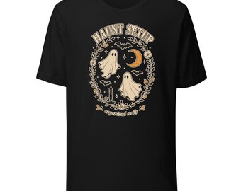 Haunt Setup Halloween T-Shirt, Spooky Cute Decor Tee