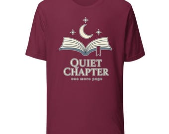 Quiet Chapter Minimalist Book Lover T-Shirt